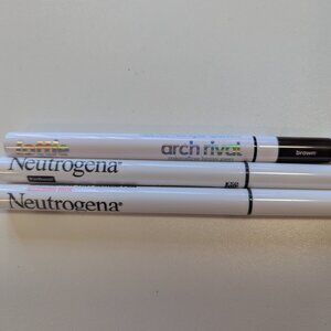 Lot of 3 Dark Brown Eyebrow Pens - Neutrogena, Lottie